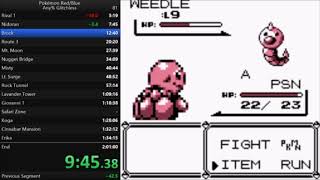 Pokemon Red Any% Glitchless in 1:59:08