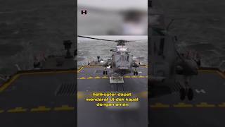 Cara Helikopter Mendarat di Kapal Laut #videoshort #shorts