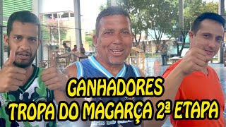 Ganhadores 2ª Etapa Tropa do Magarça [aves participantes]