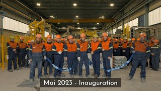 L'Aluminerie Alcoa de Deschambault inaugure la nouvelle chaîne de petits lingots