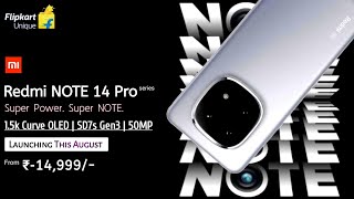 Redmi Note 14 Pro 5G series official first look & India launch date confirm ! From ₹14,999/- 😍