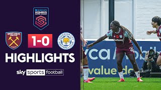 Hammers claim first WSL win since February! 🤩 | West Ham 1-0 Leicester | WSL Highlights