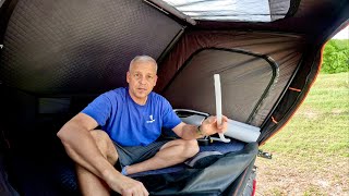 The HOTTEST rooftop tent trip this year. Testing my A/C setup