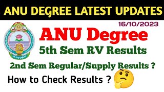 Sorry For the Late Update 😞 Degree Results Latest Update Official Update ANU UG Results 2023