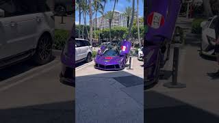 $4MILLION PURPLE LAFERRARI COUPE IN MIAMI 🔥