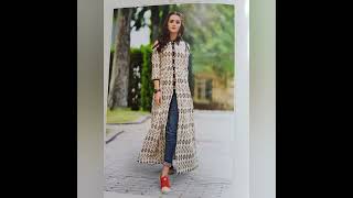 #shorts casual wear long open shirt frock design #openshirt #casual #fashionwithmehnaz