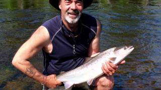 Pêche au saumon sur la rivière Malbaie - Salmon fishing on the Malbaie river