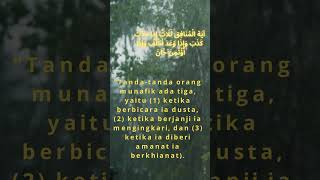 “Tanda-tanda orang munafik #jalanterang #katakatabijak #quotes