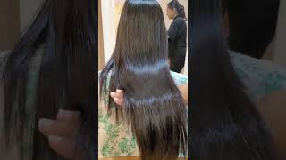 Crystal shine hair treatment to control the hair frizz. #hair #hairbotox #keratin #hairstraightening