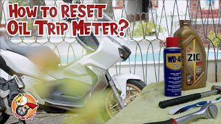 Oil Change and Oil Trip Meter Reset (Honda ADV 150) | Utoyonwheels