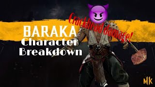 Look At That Crackhead Damage!! Baraka Character Breakdown  [Mortal Kombat 11]