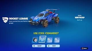 More Free Cosmetics From Rocket League. (Fortnite)