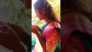 Villege Beautiful girl Mekup Vesukuntudi Natural #beautiful #mekup #shortvideo