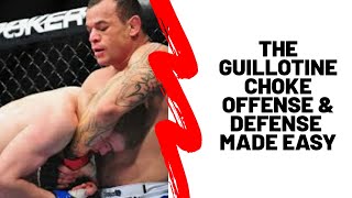 Guillotine  choke offense & defense. Get out everytime