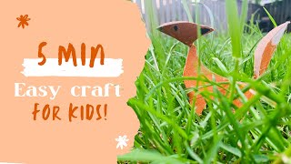 Easy fox from toilet paper roll | Paper craft for kids | summer craft | 5 minute craft #shorts