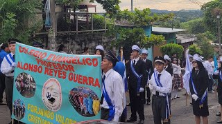 Desfile cívico en mi colonia (Cuscatancingo, El Salvador) CEPARG 2024