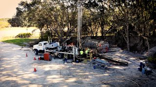 Well Site Exploring Lower Floridan Aquifer