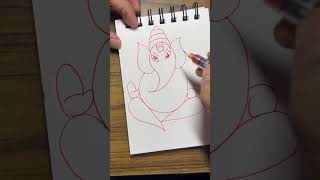 Ganesha drawing #drawing #easydrawing #ganesh #ganesha  #viralvideo