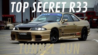 TOP SECRET I 1200HP R33 GTR Tunnel Run - Smoky Nagata