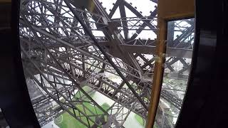 Eiffel tower  -  going up with 1st elevator