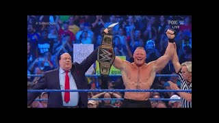 Brock Lesnar beat Kofi Kingston for WWE World Heavyweight Championship