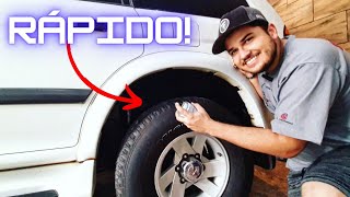 CAIXAS DE RODA DA PAJERO COMO NOVAS | PINTAMOS EM CASA!