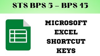 STS BPS 5 - BPS 15 |Microsoft Excel Shortcut Keys|