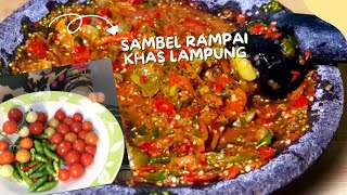 Cara membuat sambal rampai khas lampung, seger dan pedesnya juara 🔥