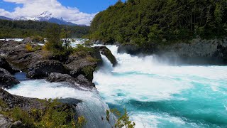 Turquoise Waterfall |  Nature Sounds for Meditation & Relaxation | 4K UHD