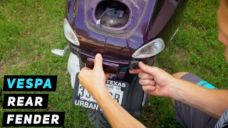 Vespa LX - Снятие / установка заднего крыла | Скутер Митча