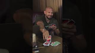 Andrew Tate GETS DISRESPECTED After A LOST GAME OF UNO