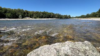 LECH River From AUSTRIAN AALPS to GERMANY BAVARIA / Trout and Clear Alpine Water