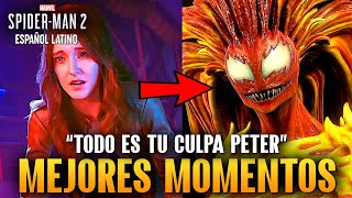 Mary Jane se convierte en un SIMBIONTE (SCREAM) ESPAÑOL LATINO Spiderman 2 PS5 - Mejores Momentos