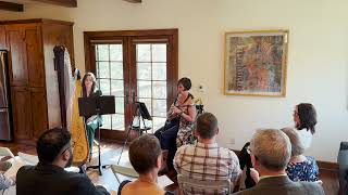 Skaila Kanga, Six American Sketches for clarinet and harp with Larkin Sanders and Abigail Brower