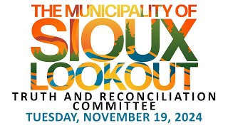 November 19, 2024 Municipal Truth and Reconciliation Committee Meeting