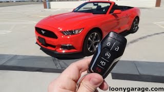 2015 Ford Mustang EcoBoost Convertible Start Up Revs and Tour