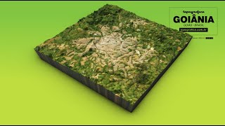 GOIÂNIA TOPOGRAFICA 3D MAP - GO - BR