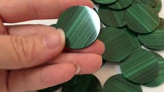 Natural malachite dials