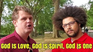 Speakers Corner - Bob Talks To a Visitor - How Would You Describe The Christian God