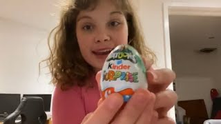 EATING A CHOCOLATE KINDER EGG  (and opening up the surprise)