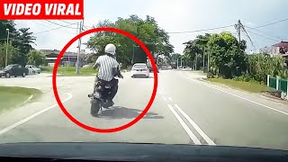 VIDEO Motor meIambung terIanggar Waja