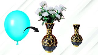 easy and simple flower pot || waste material things  ||