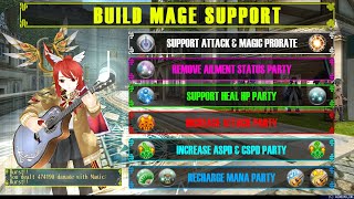 BUILD MAGE SUPPORT LEVEL 210 | Unlimited MP for Party [Toram Online]