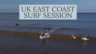 EAST COAST UK SURFING - DRONE FOOTAGE [HD] - DJI MAVIC MINI