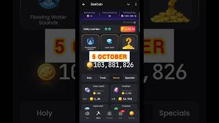 Zen coin daily combo 5 October | Zen coin today combo cards 5 October | Zen coin airdrop