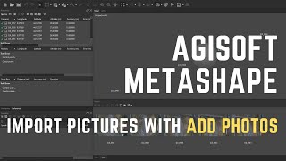 Agisoft Metashape - Import pictures in a new project