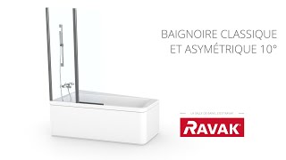 Baignoire 10° (classiques et asymétrique)