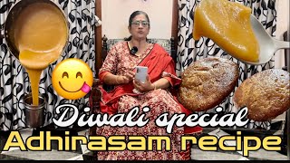 Adhirasam அதிரசம் recipe♥️Full Cooking tips! Vijayalakshmi Tulasi #aruvameesaikoduvaparva #cooking