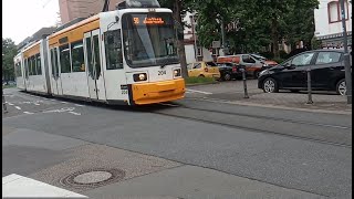 TramWay Трамвай едет с горы Germany Германия