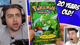 MIZKIF OPENS MY 1ST EDITION JUNGLE POKEMON BOOSTER PACK!